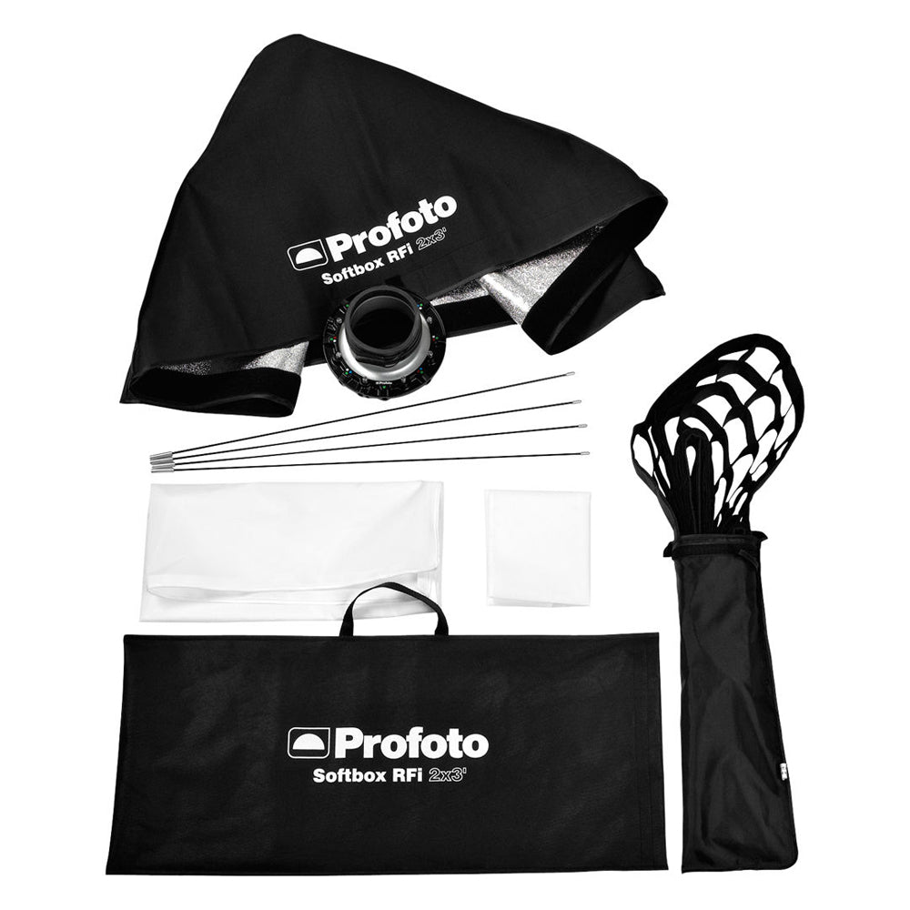 Kit Softbox Profoto RFI de 2x3' con Speedring y Grilla