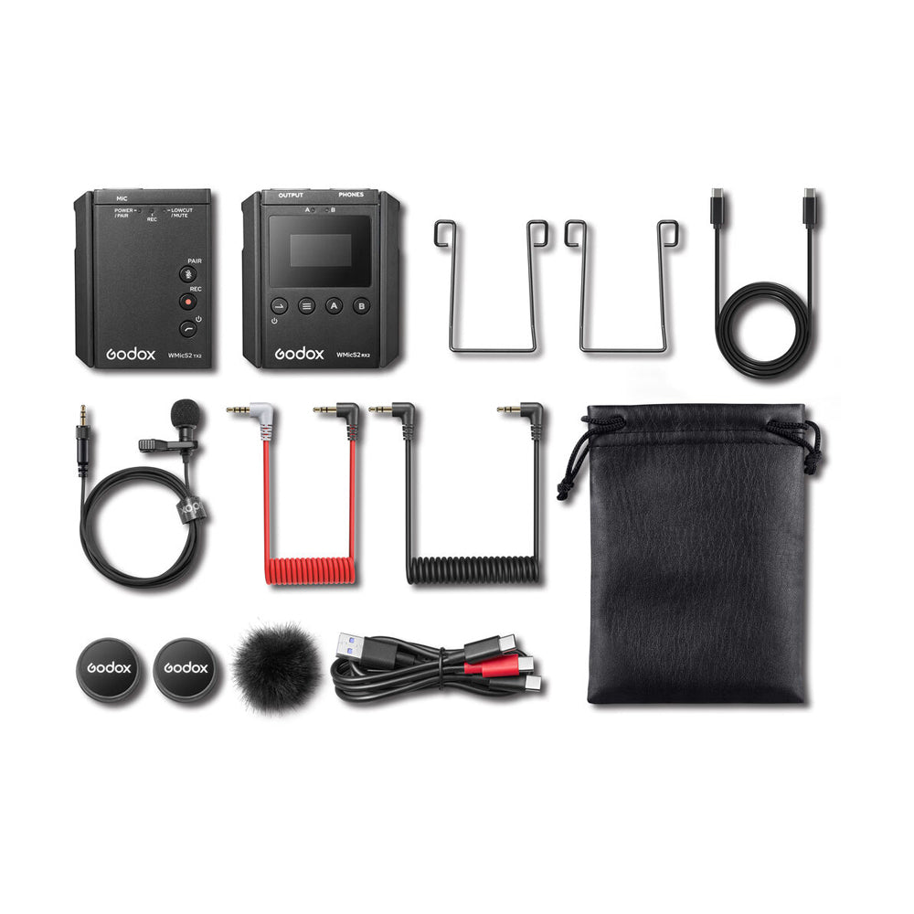 Micrófono Pechero Godox WMICS2 UHF para Cámaras y Celulares
