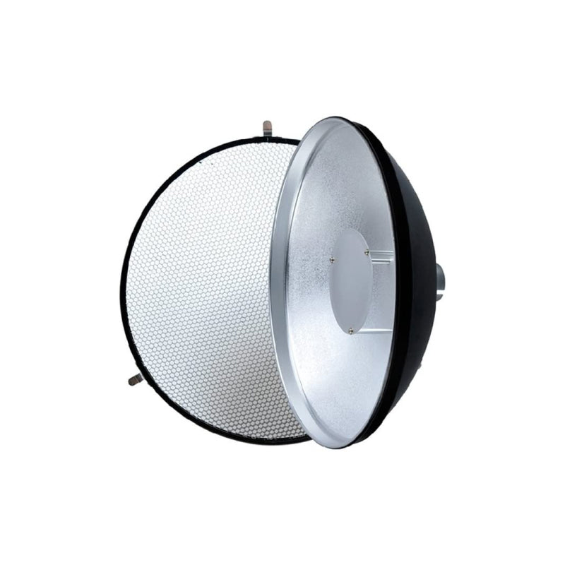 Beauty Dish con Grilla e Interior Plateado Godox con Montura Tipo AD-S