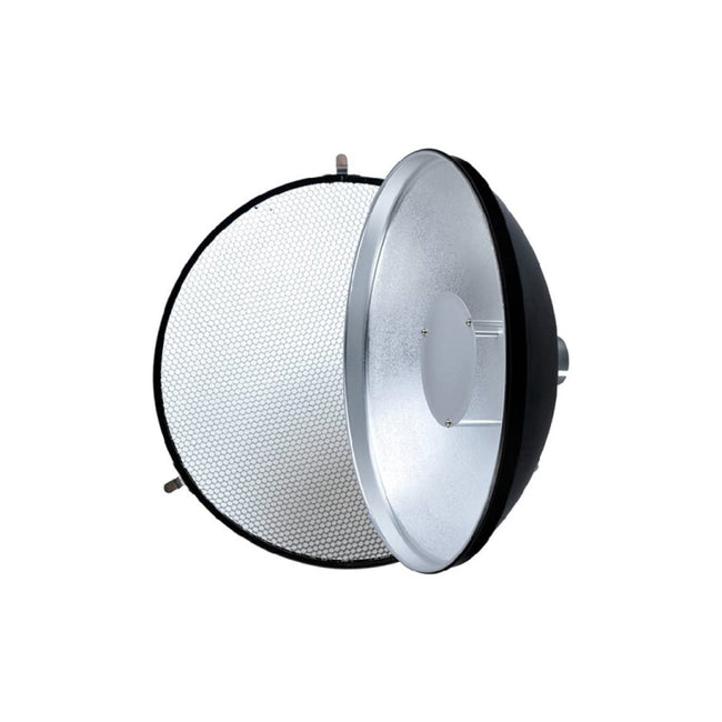 Beauty Dish con Grilla e Interior Plateado Godox con Montura Tipo AD-S