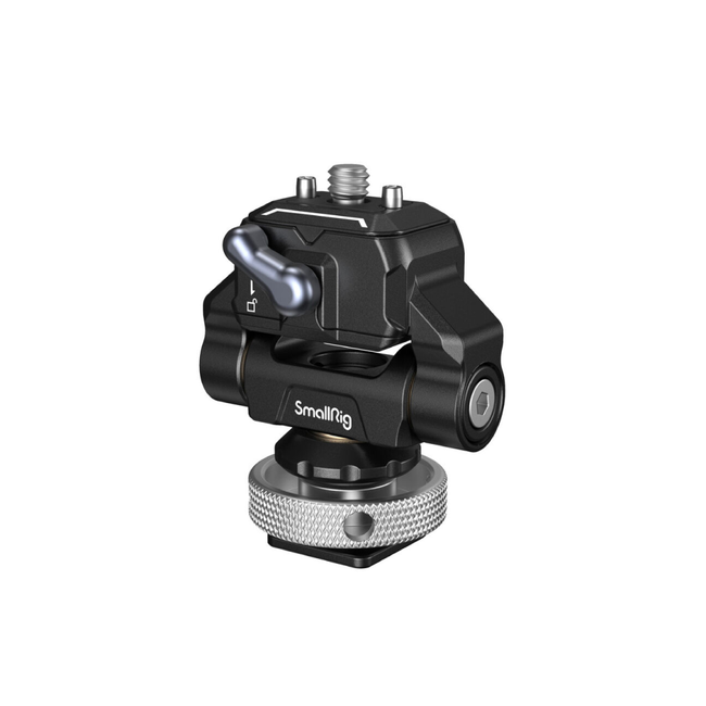 Soporte SmallRig Drop-In HawkLock Mini de liberación rápida con zapata para cámaras y monitor