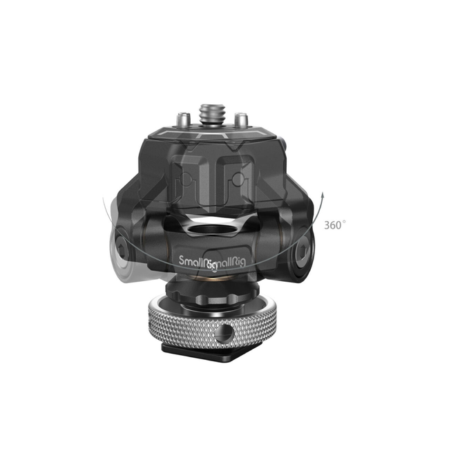 Soporte SmallRig Drop-In HawkLock Mini de liberación rápida con zapata para cámaras y monitor