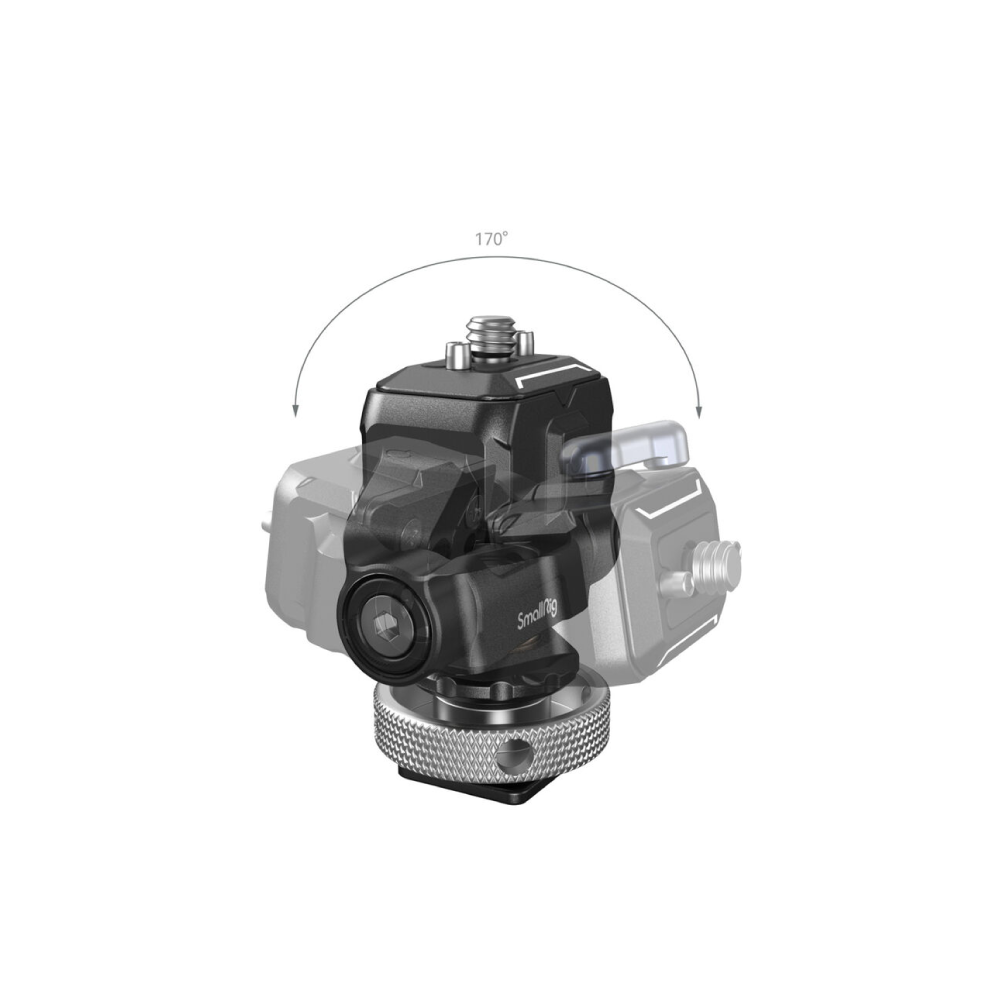 Soporte SmallRig Drop-In HawkLock Mini de liberación rápida con zapata para cámaras y monitor