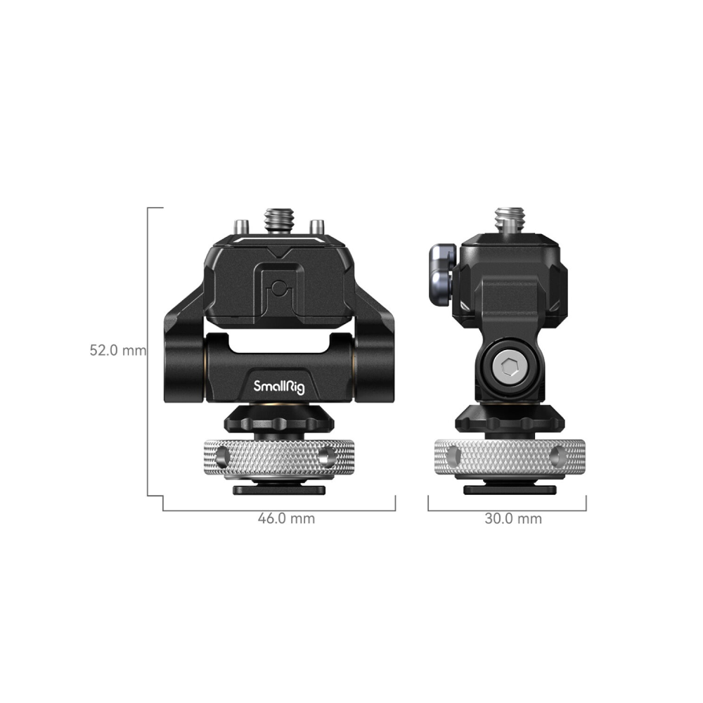 Soporte SmallRig Drop-In HawkLock Mini de liberación rápida con zapata para cámaras y monitor