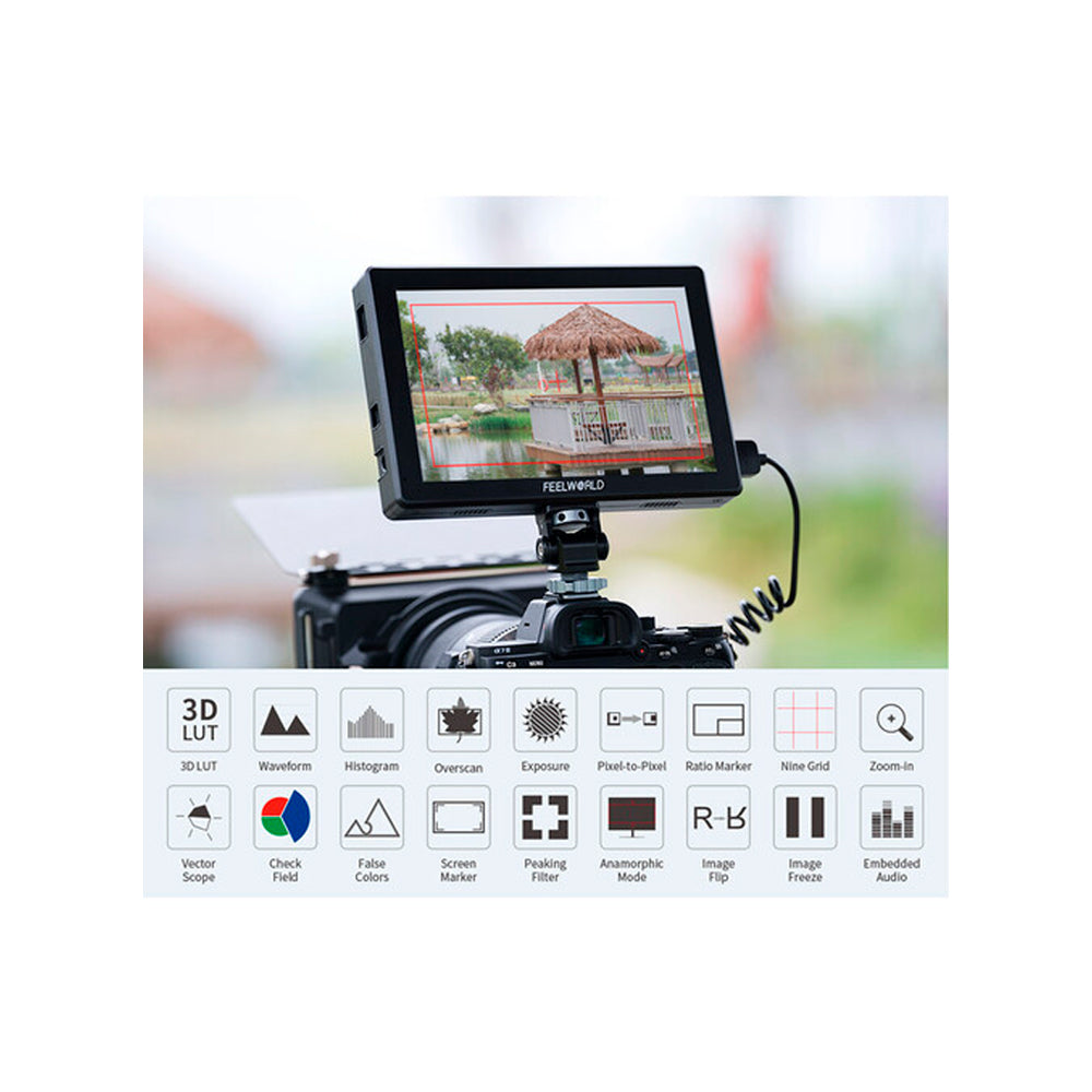 Monitor Feelworld T7 PRO de 7" Ultra brilloso HDMI con 3D LUTs