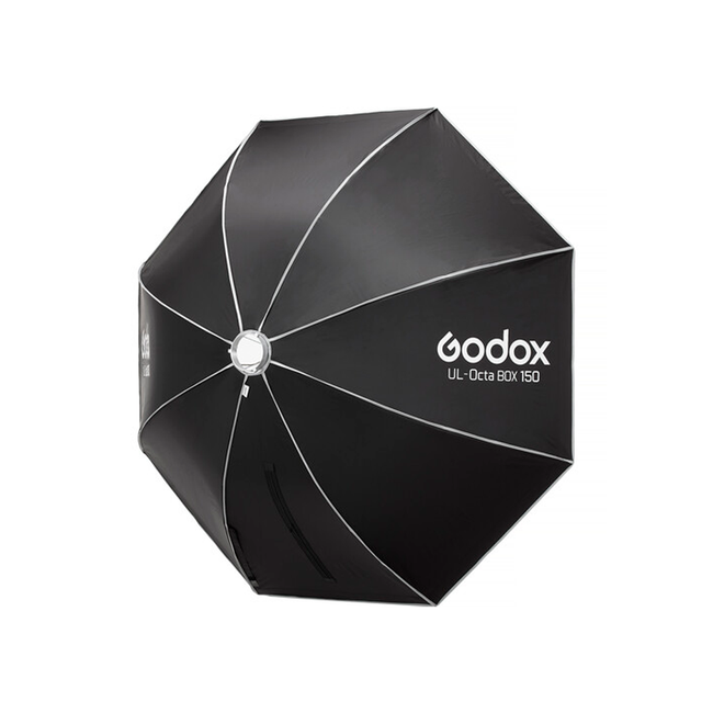 Softbox Godox octagonal de armado rápido de 150 cm con grilla y anillo adaptador con montura Bowens Tipo S