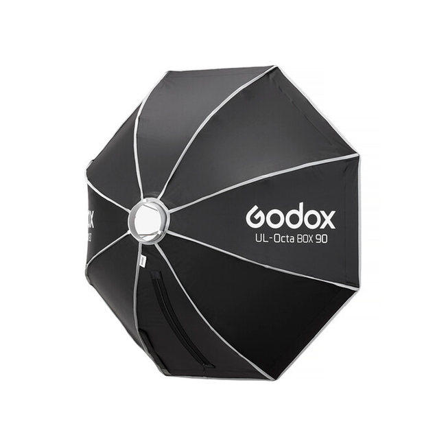 Softbox Godox octagonal de armado rápido de 90 cm con grilla y anillo adaptador con montura Bowens Tipo S