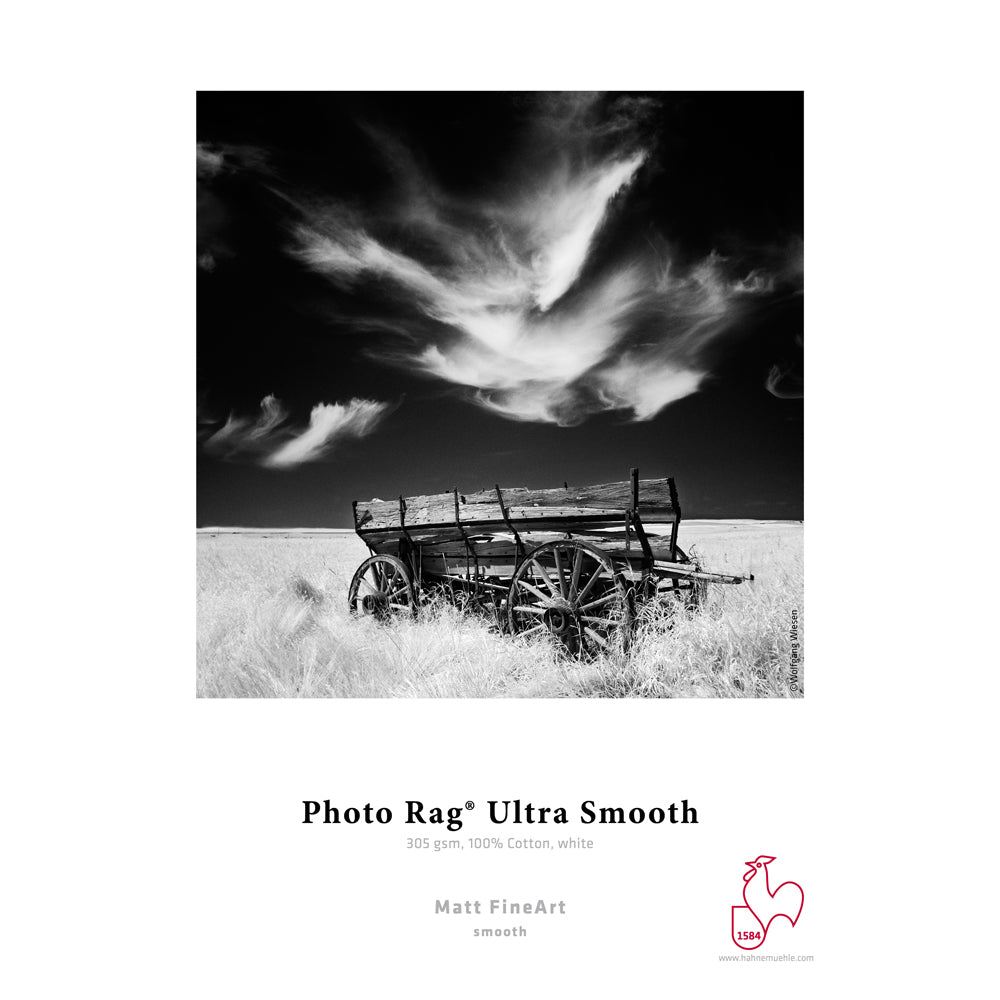 Papel Fotográfico Hahnemuhle FineArt Photo Rag Ultra Smooth A3, 50 Hojas