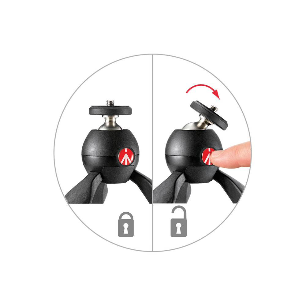 Mini trípode Manfrotto Pixi (Black)