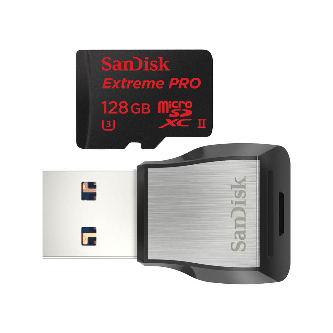 Tarjeta de Memoria SanDisk 128GB Extreme PRO UHS-II microSDXC con Adaptador USB 3.0
