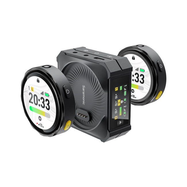 Micrófono Pechero Inalámbrico Saramonic Blink Me B2 con Pantalla Táctil para 2 personas