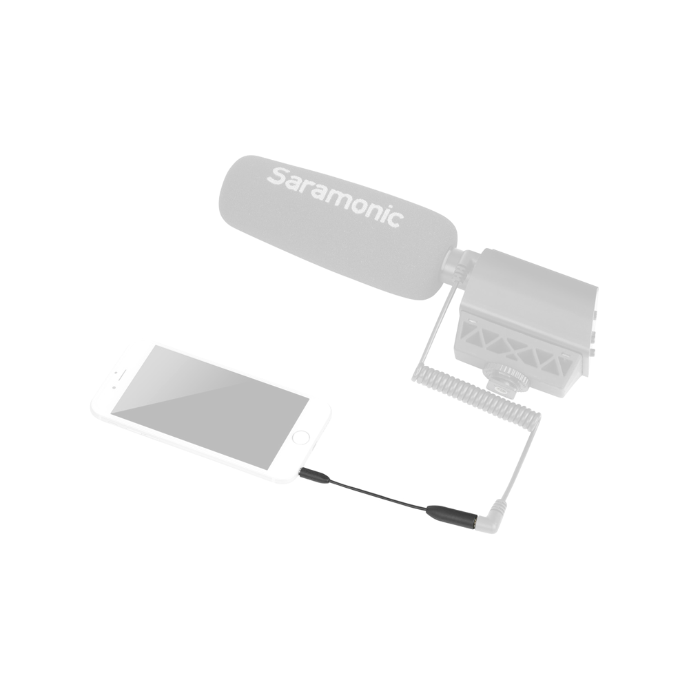 Saramonic SR-UC201 Cable Adaptador de Micrófono TRS Hembra a TRRS Macho
