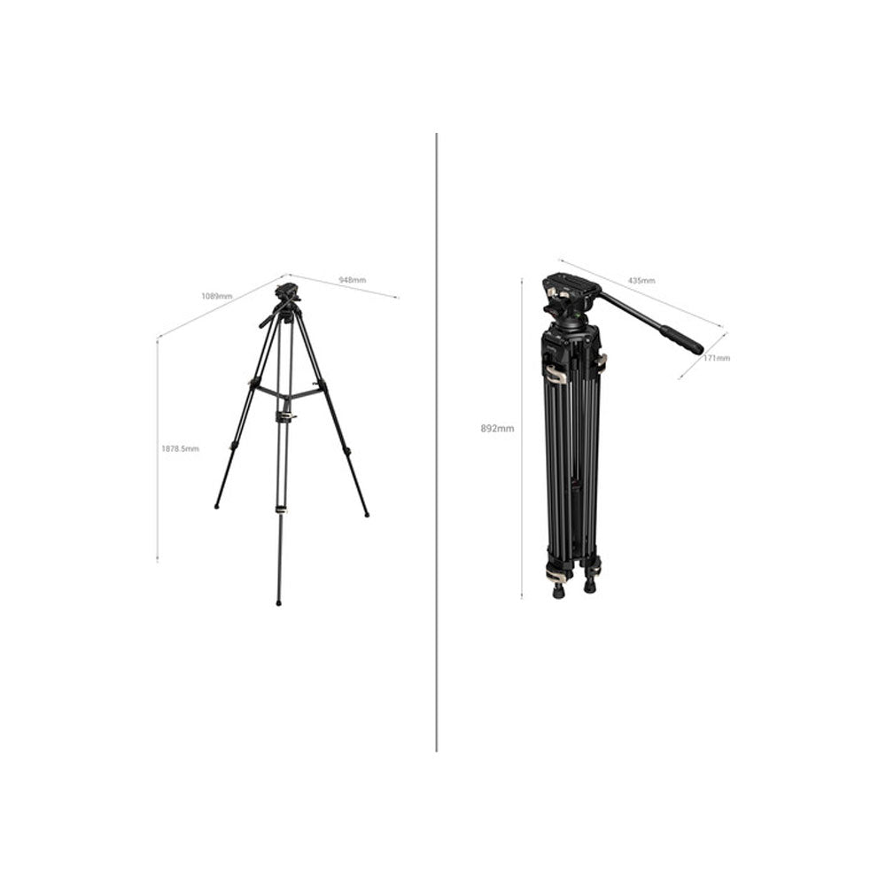 Trípode SmallRig AD-01 con Cabezal Fluido de alta resistencia