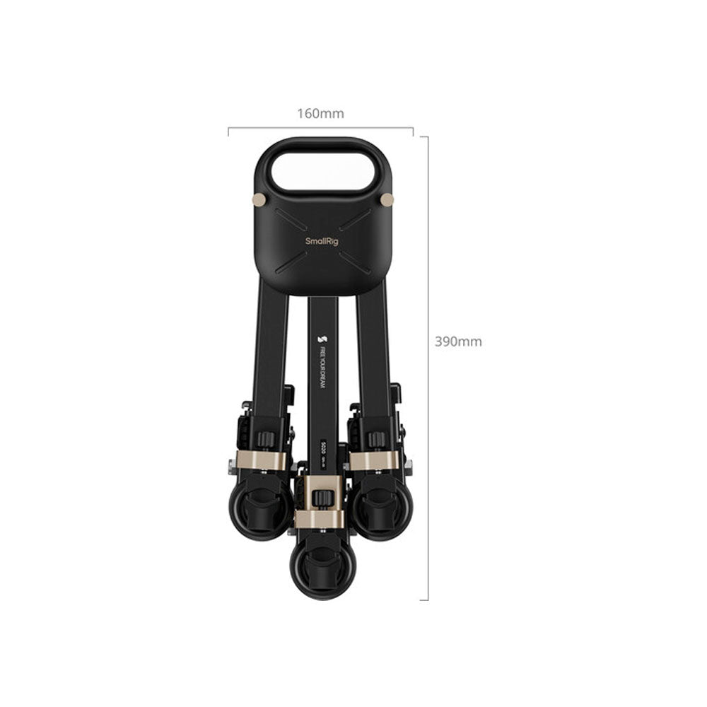 Dolly SmallRig 5020B con bloqueo rápido para trípodes video o fotografía