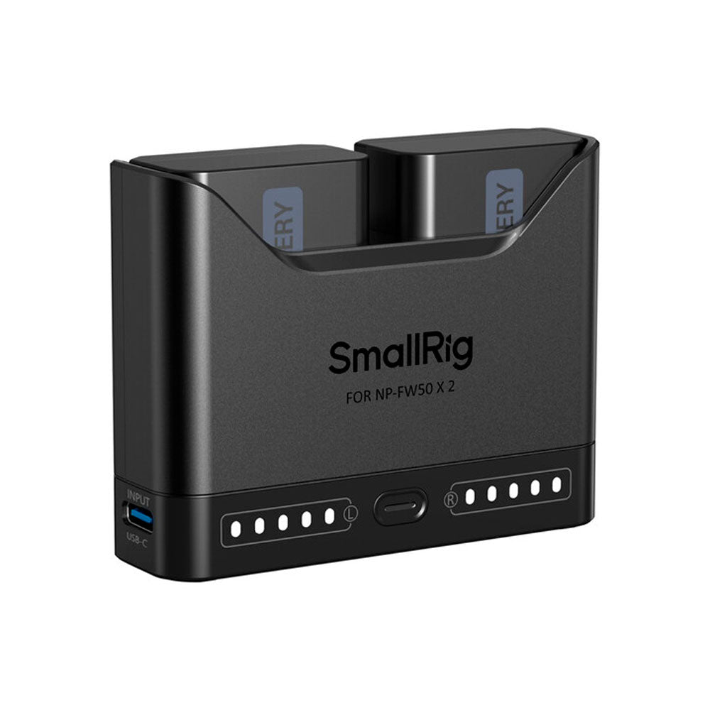 Kit cargador dual de baterías Smallrig modelo NP-FW50 (Sony)