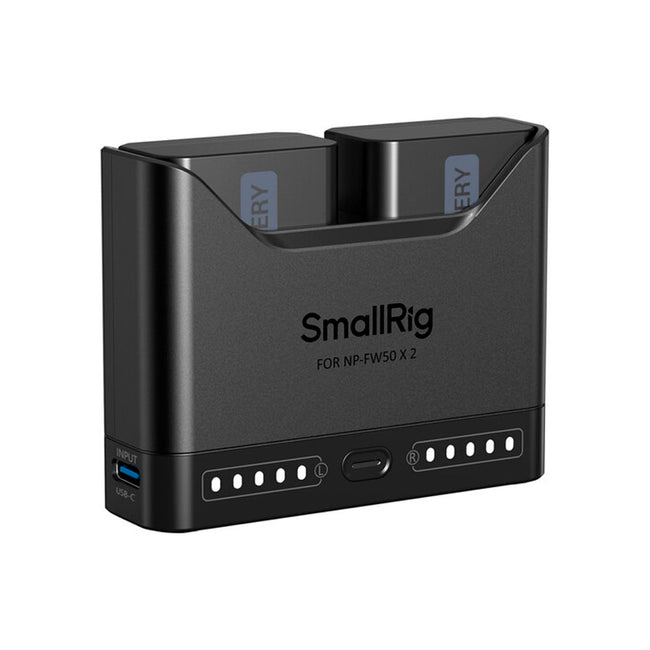 Kit cargador dual de baterías Smallrig modelo NP-FW50 (Sony)