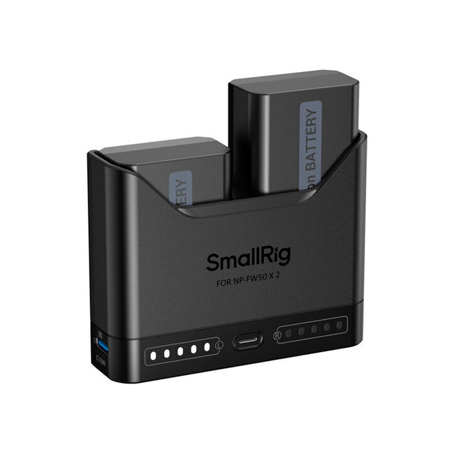 Kit cargador dual de baterías Smallrig modelo NP-FW50 (Sony)