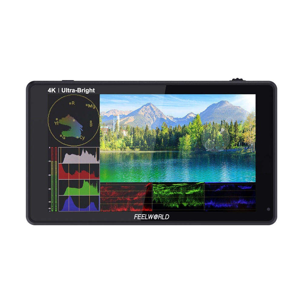 Monitor para Cámara FeelWorld LUT6S de 6" Con Pantalla Táctil 2600 cd/m2 4K HDMI 3G-SDI