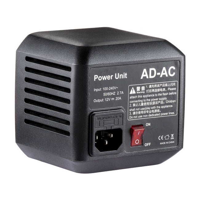 Adaptador de Corriente Godox AD-AC para Flash Witstro Godox AD600 Todo en Uno