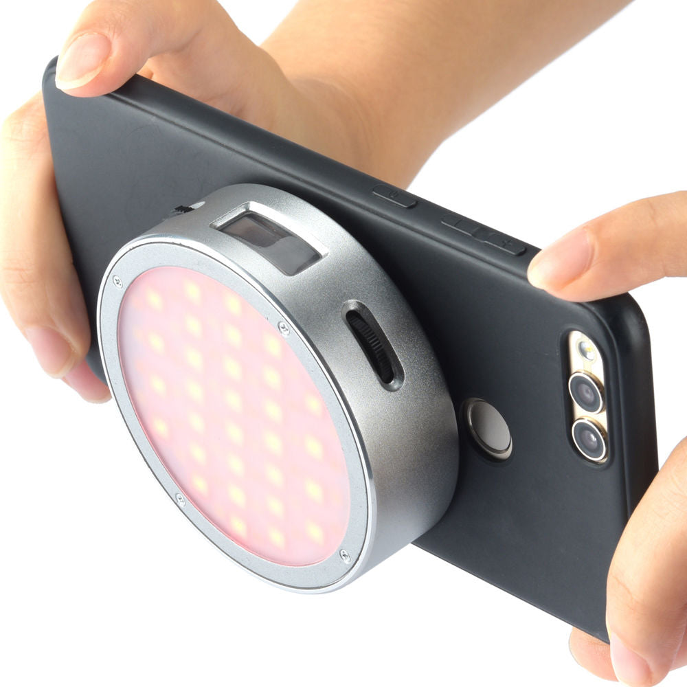 Mini Luz Led Rendonda Godox R1 Magnetica RGB