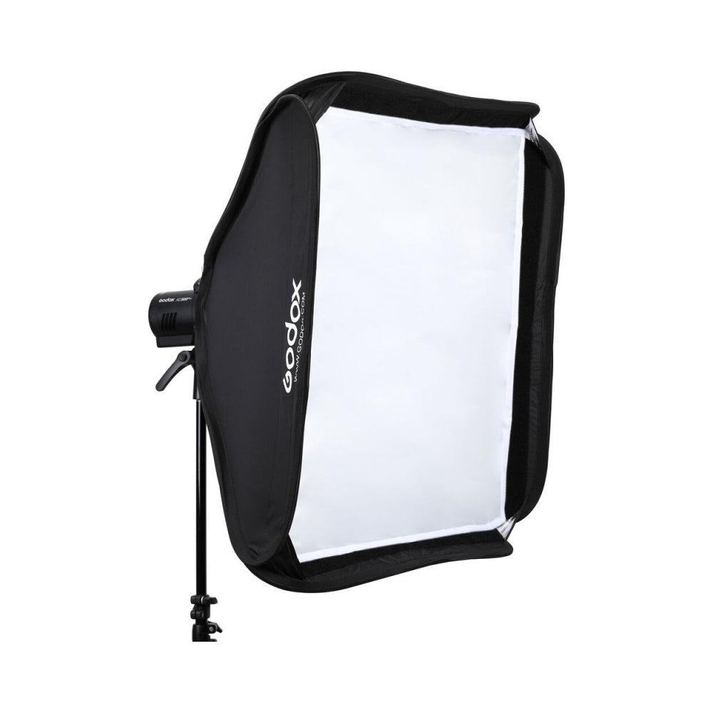 Softbox Godox de 80x80cm con Grilla con Montura Tipo S2 para Flash de Cámara con Cabezal Redondo