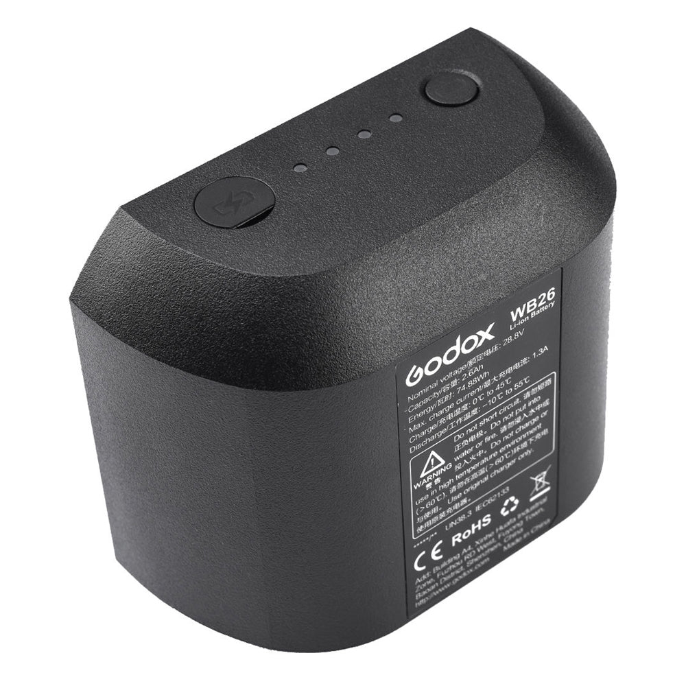 Batería Godox WB26 para Flash Witstro Godox AD600PRO Todo en Uno