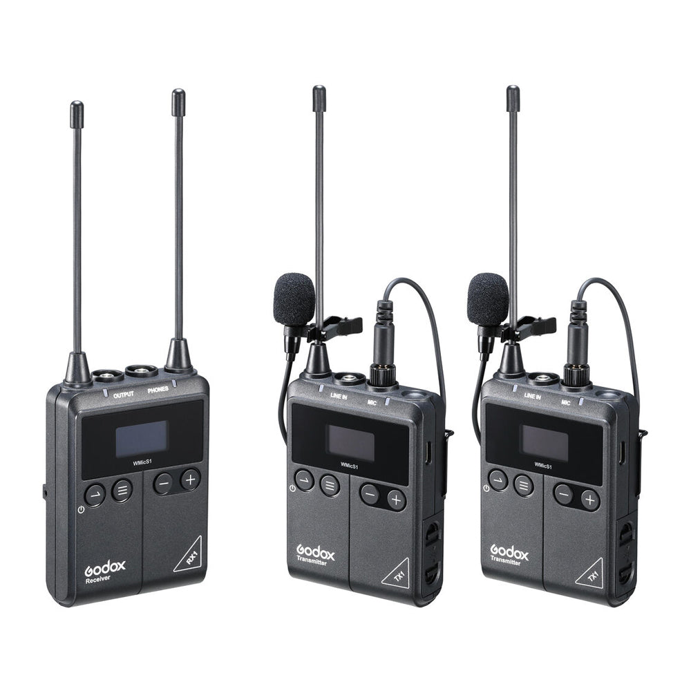 Micrófono Inalámbrico Pechero Godox WMic S1 para 2 Persona