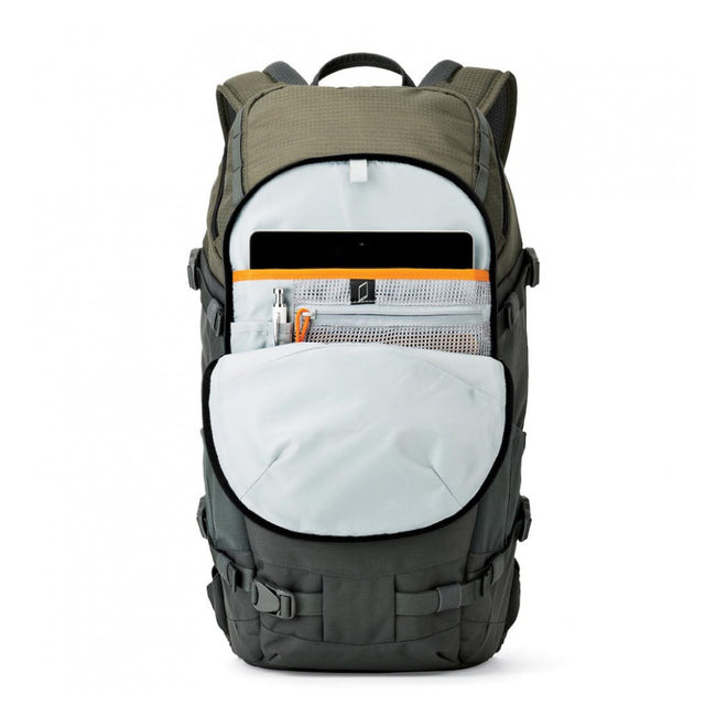 Mochila Lowepro Flipside Trek 350 AW (Gris/Verde oscuro)