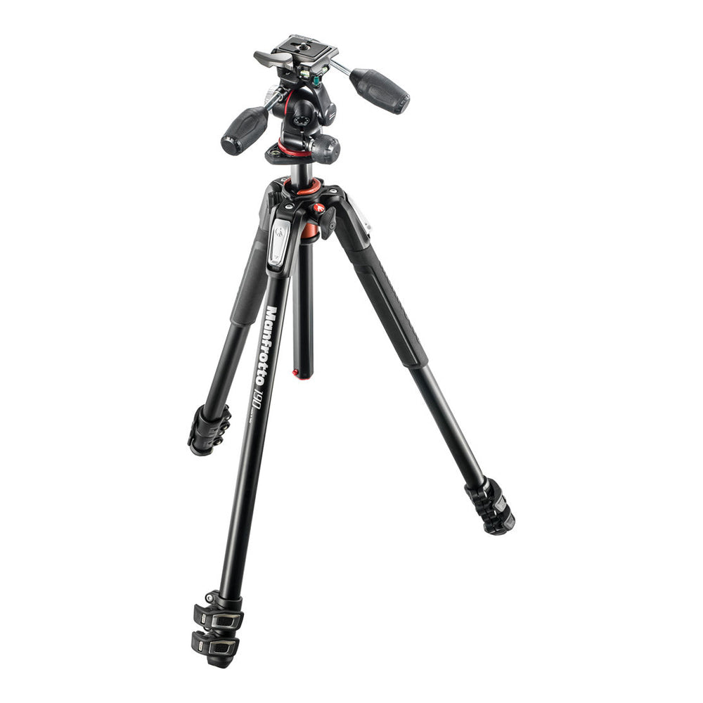 Trípode de Fotografía de Aluminio Manfrotto MK190XPRO3-3W