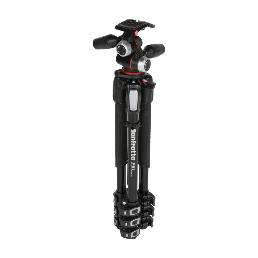 Trípode de Fotografía de Aluminio Manfrotto MK190XPRO4-3W
