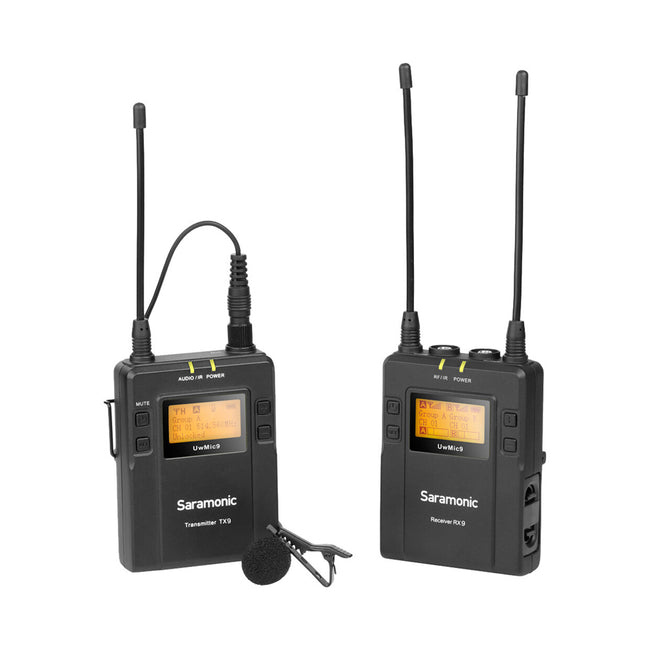 Kit de Sistema de Micrófono Inalámbrico UHF Saramonic UwMic9 RX9+TX9