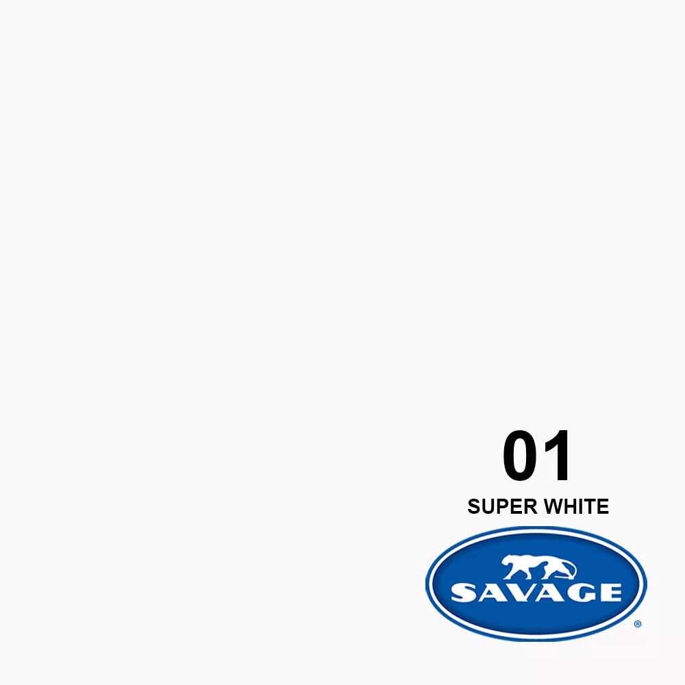 Fondo de Cartulina Savage Nr. 01 'Super White'