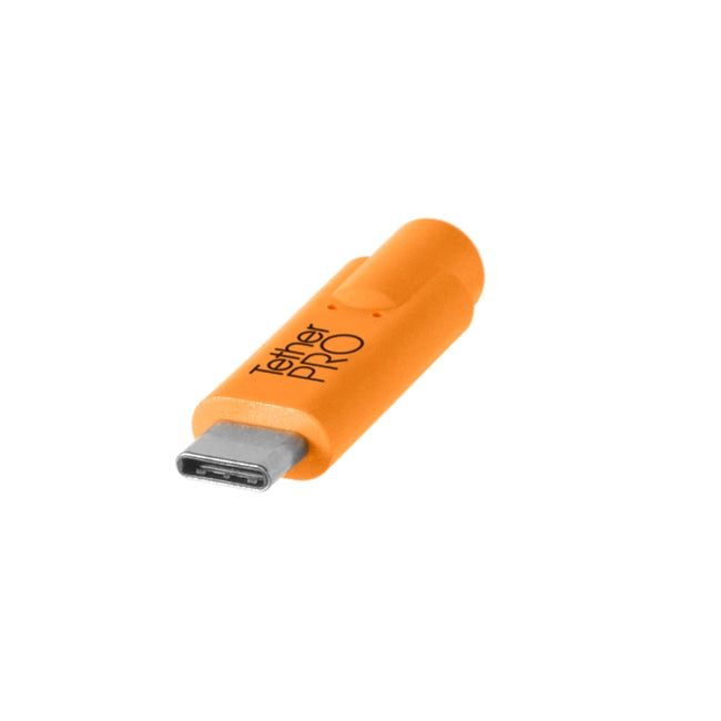 Cable Tether Tools CUC2515-ORG USB 2.0 de Tipo C Macho a Tipo Micro-B con 5 pines de 4.6 metros
