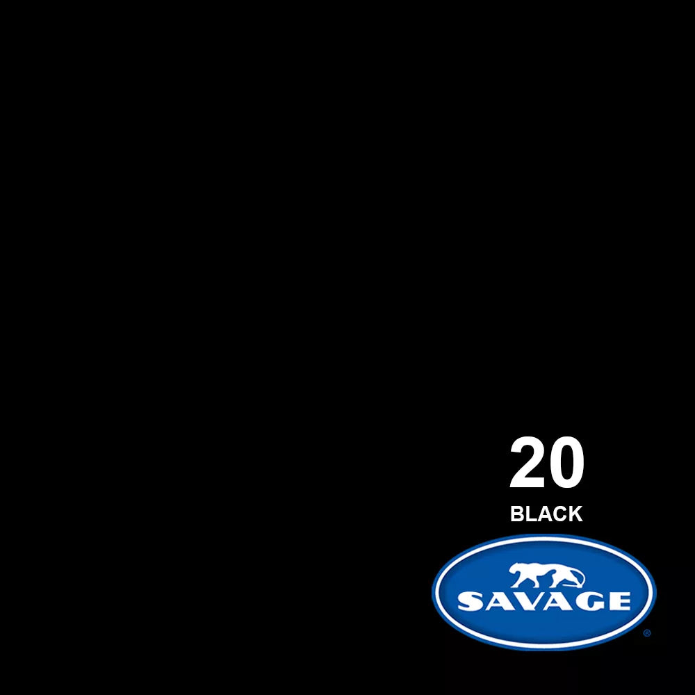 Fondo de Cartulina Savage Nr. 20 'Super Black'